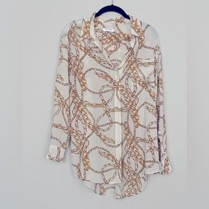 Equipment 100% silk oversized button down shirt